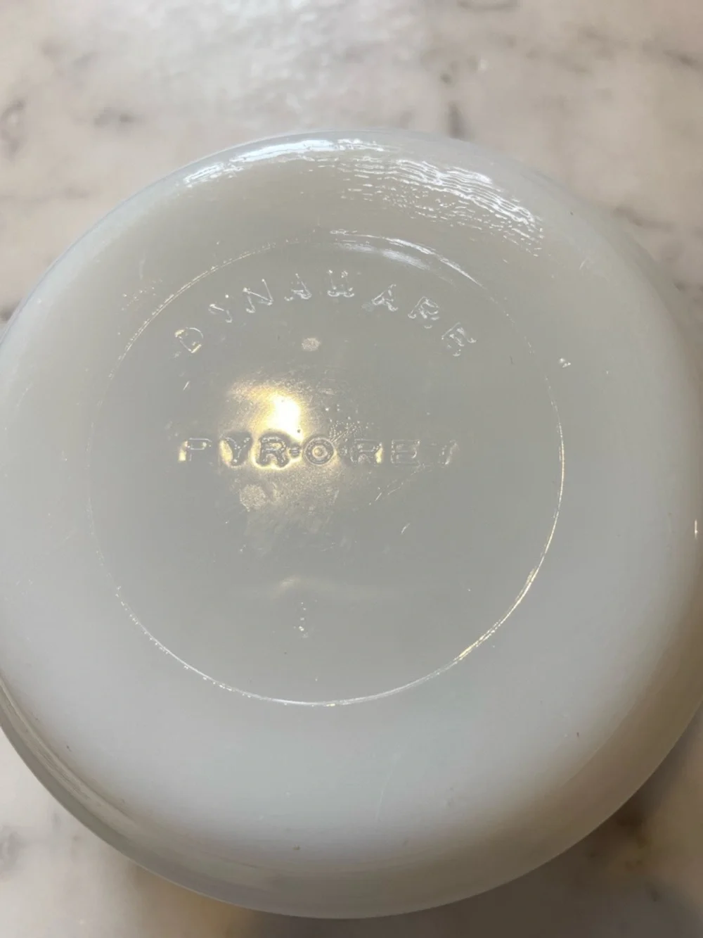 Set of Vintage Dynaware Pyr-O-Rey White Milk Glass Bowls w/Brown Floral Design - Picture 3 of 8